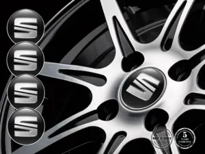 Seat Logo Insignes Bombés Autocollants Roues Élégants